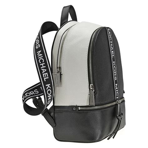 optic white michael kors rheas slim backpacl|Rhea Medium Slim Logo Backpack .